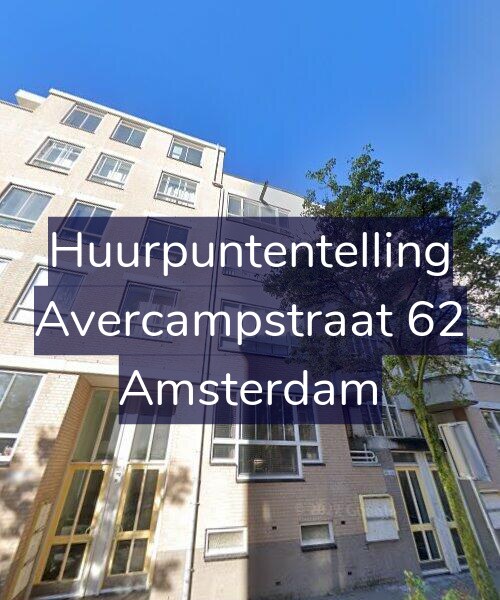 Foto gevel Huurpuntentelling voor Avercampstraat 62, Amsterdam