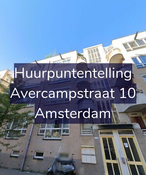 Foto gevel Huurpuntentelling voor Avercampstraat 10, Amsterdam