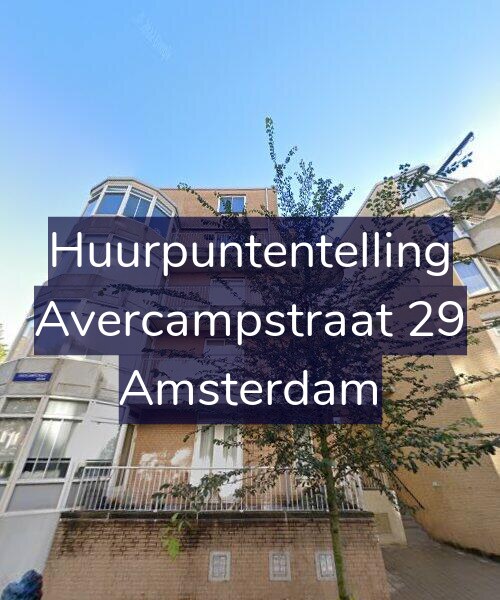 Foto gevel Huurpuntentelling voor Avercampstraat 29, Amsterdam