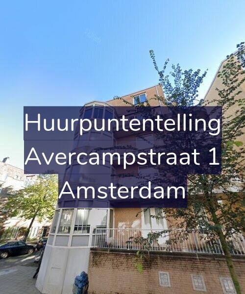Foto gevel Huurpuntentelling voor Avercampstraat 1, Amsterdam