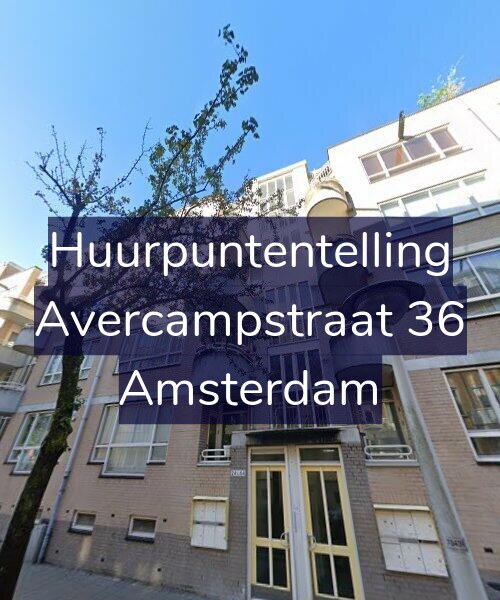 Foto gevel Huurpuntentelling voor Avercampstraat 36, Amsterdam