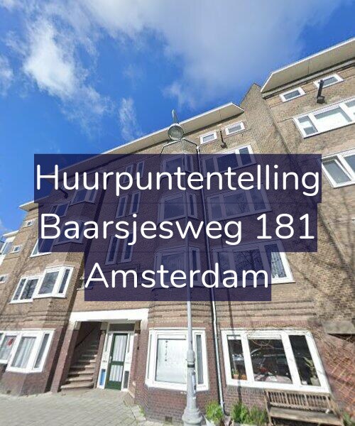 Foto gevel Huurpuntentelling voor Baarsjesweg 181, Amsterdam