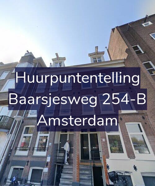 Foto gevel Huurpuntentelling voor Baarsjesweg 254-B, Amsterdam