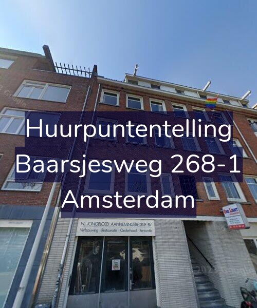 Foto gevel Huurpuntentelling voor Baarsjesweg 268-1, Amsterdam