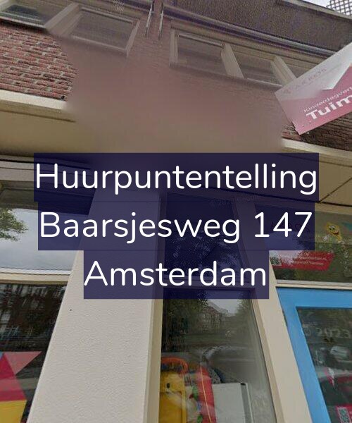 Foto gevel Huurpuntentelling voor Baarsjesweg 147, Amsterdam