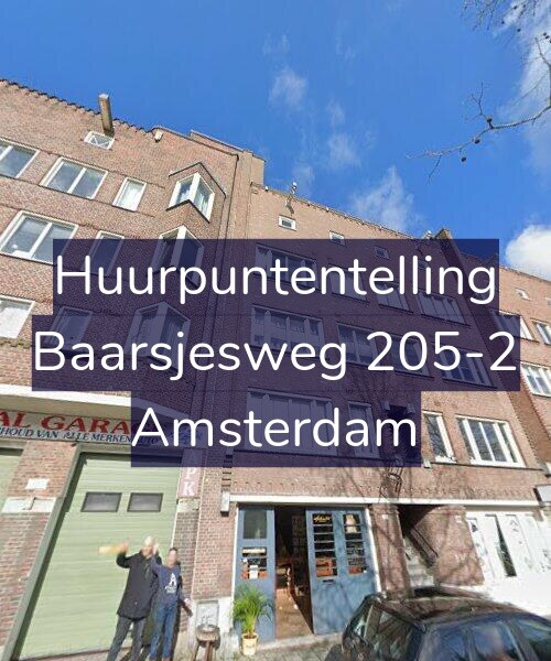Foto gevel Huurpuntentelling voor Baarsjesweg 205-2, Amsterdam
