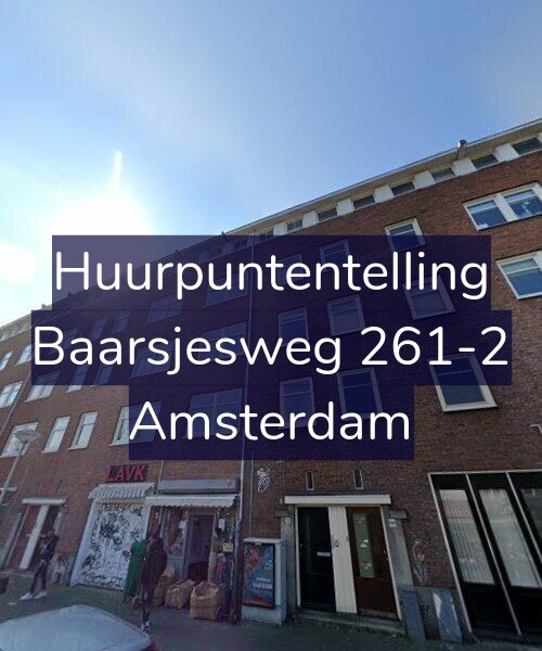 Foto gevel Huurpuntentelling voor Baarsjesweg 261-2, Amsterdam
