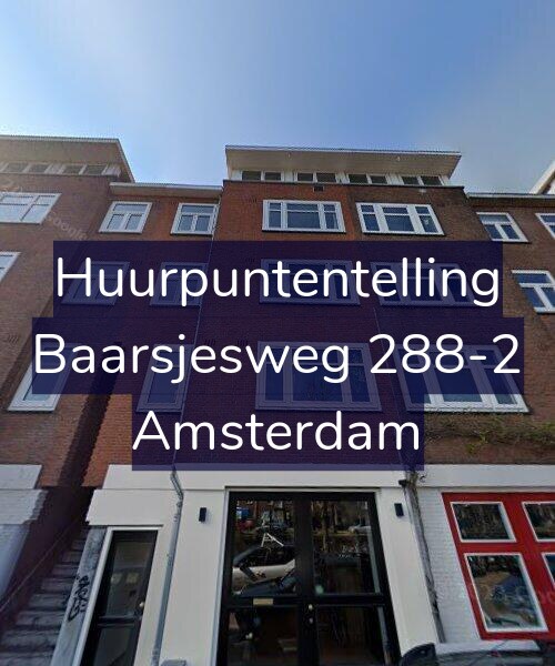 Foto gevel Huurpuntentelling voor Baarsjesweg 288-2, Amsterdam