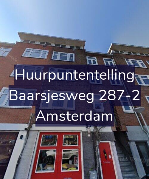 Foto gevel Huurpuntentelling voor Baarsjesweg 287-2, Amsterdam