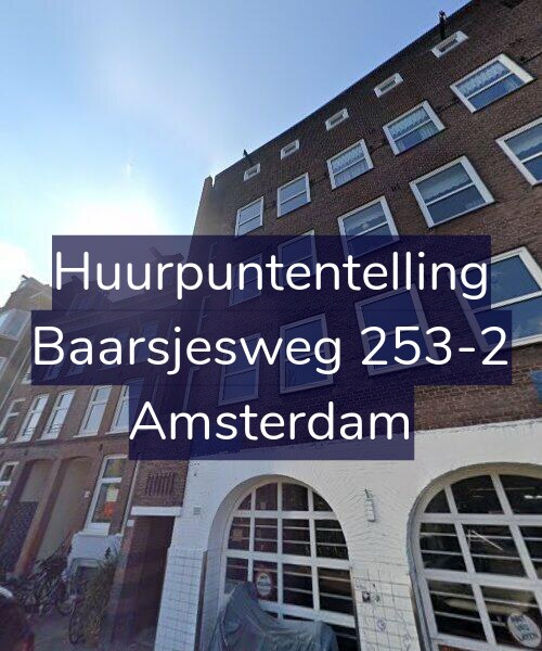 Foto gevel Huurpuntentelling voor Baarsjesweg 253-2, Amsterdam