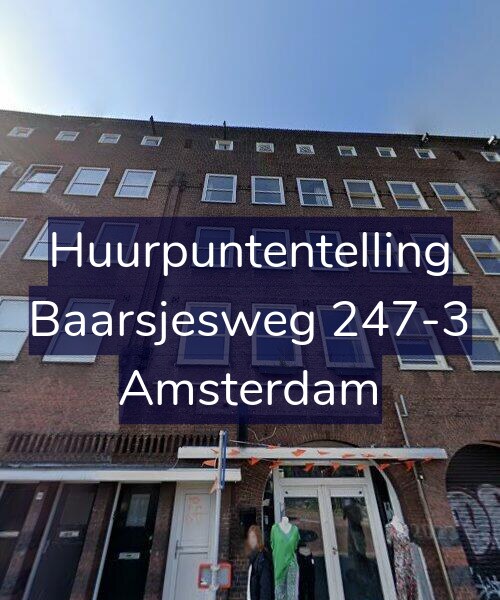 Foto gevel Huurpuntentelling voor Baarsjesweg 247-3, Amsterdam