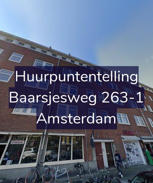 Foto gevel Huurpuntentelling voor Baarsjesweg 263-1, Amsterdam