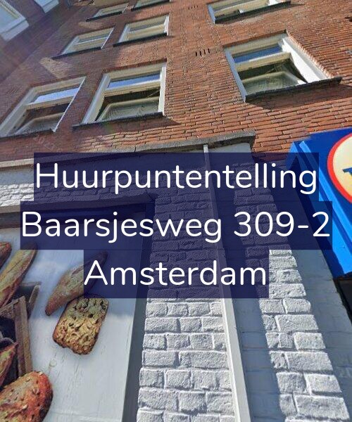 Foto gevel Huurpuntentelling voor Baarsjesweg 309-2, Amsterdam