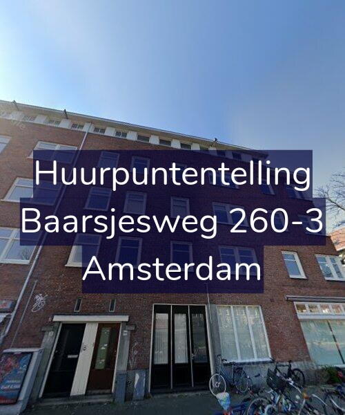 Foto gevel Huurpuntentelling voor Baarsjesweg 260-3, Amsterdam