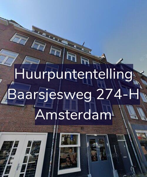 Foto gevel Huurpuntentelling voor Baarsjesweg 274-H, Amsterdam