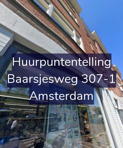 Foto gevel Huurpuntentelling voor Baarsjesweg 307-1, Amsterdam