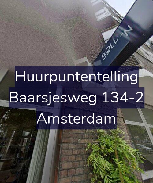 Foto gevel Huurpuntentelling voor Baarsjesweg 134-2, Amsterdam