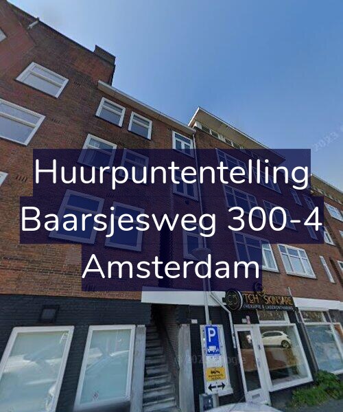 Foto gevel Huurpuntentelling voor Baarsjesweg 300-4, Amsterdam