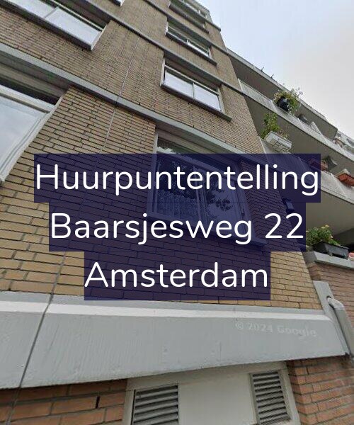 Foto gevel Huurpuntentelling voor Baarsjesweg 22, Amsterdam