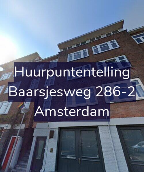 Foto gevel Huurpuntentelling voor Baarsjesweg 286-2, Amsterdam