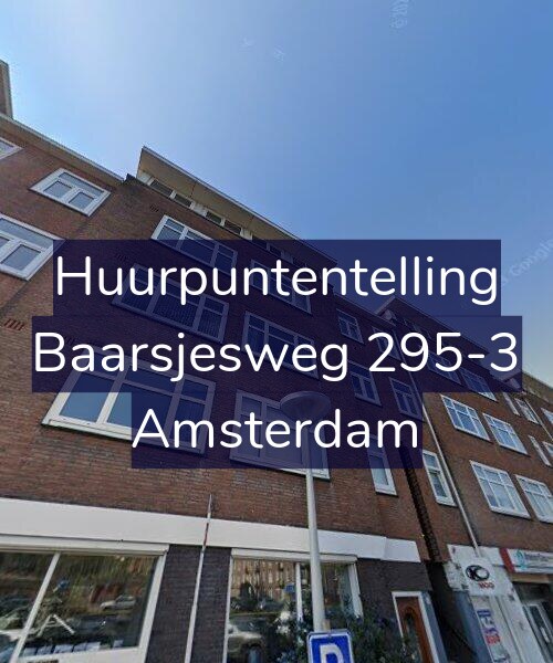 Foto gevel Huurpuntentelling voor Baarsjesweg 295-3, Amsterdam