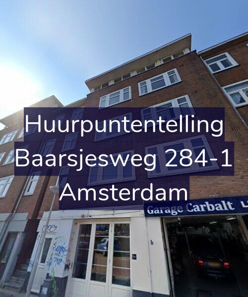 Foto gevel Huurpuntentelling voor Baarsjesweg 284-1, Amsterdam