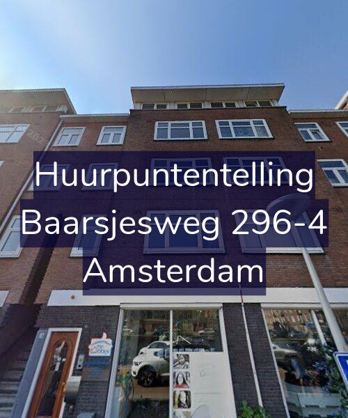 Foto gevel Huurpuntentelling voor Baarsjesweg 296-4, Amsterdam