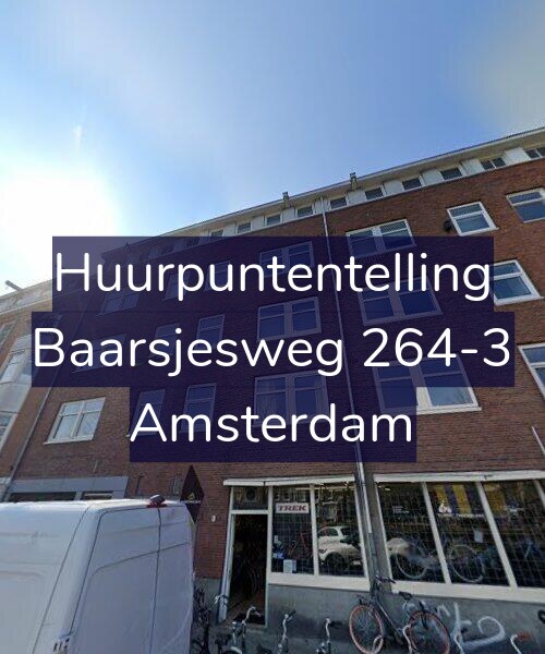 Foto gevel Huurpuntentelling voor Baarsjesweg 264-3, Amsterdam