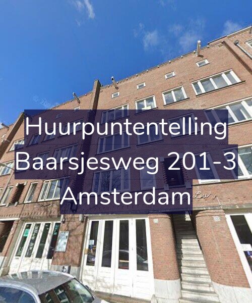 Foto gevel Huurpuntentelling voor Baarsjesweg 201-3, Amsterdam
