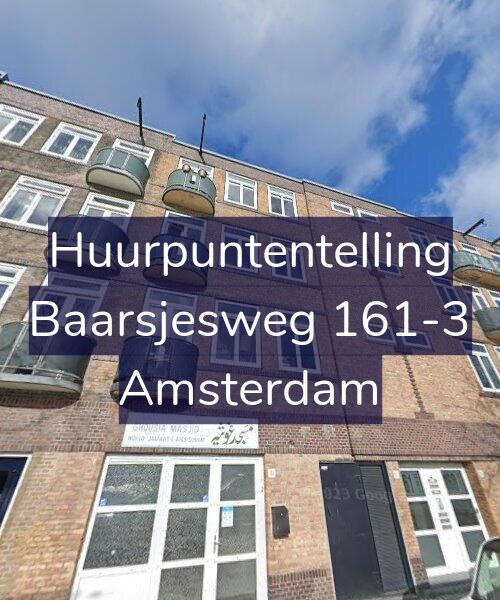 Foto gevel Huurpuntentelling voor Baarsjesweg 161-3, Amsterdam