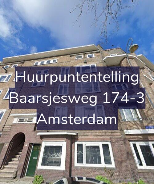 Foto gevel Huurpuntentelling voor Baarsjesweg 174-3, Amsterdam
