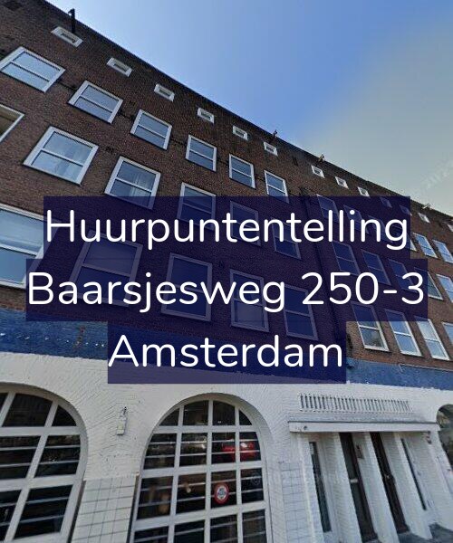 Foto gevel Huurpuntentelling voor Baarsjesweg 250-3, Amsterdam