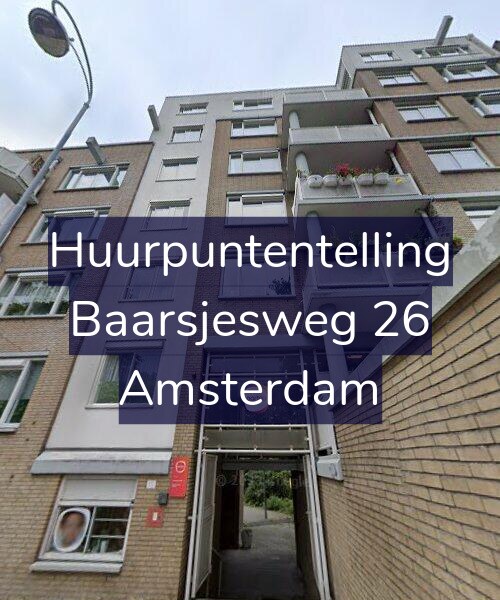 Foto gevel Huurpuntentelling voor Baarsjesweg 26, Amsterdam