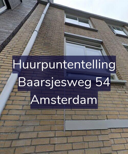Foto gevel Huurpuntentelling voor Baarsjesweg 54, Amsterdam