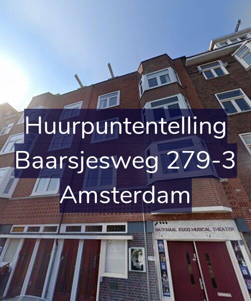 Foto gevel Huurpuntentelling voor Baarsjesweg 279-3, Amsterdam