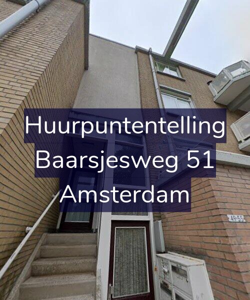 Foto gevel Huurpuntentelling voor Baarsjesweg 51, Amsterdam