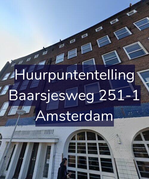 Foto gevel Huurpuntentelling voor Baarsjesweg 251-1, Amsterdam