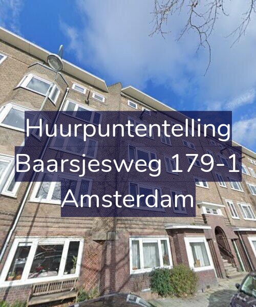 Foto gevel Huurpuntentelling voor Baarsjesweg 179-1, Amsterdam