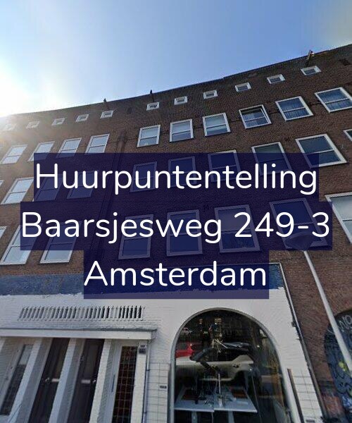 Foto gevel Huurpuntentelling voor Baarsjesweg 249-3, Amsterdam