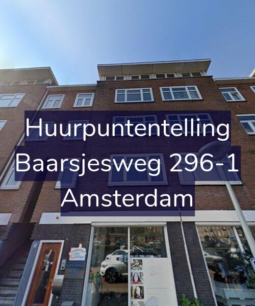 Foto gevel Huurpuntentelling voor Baarsjesweg 296-1, Amsterdam