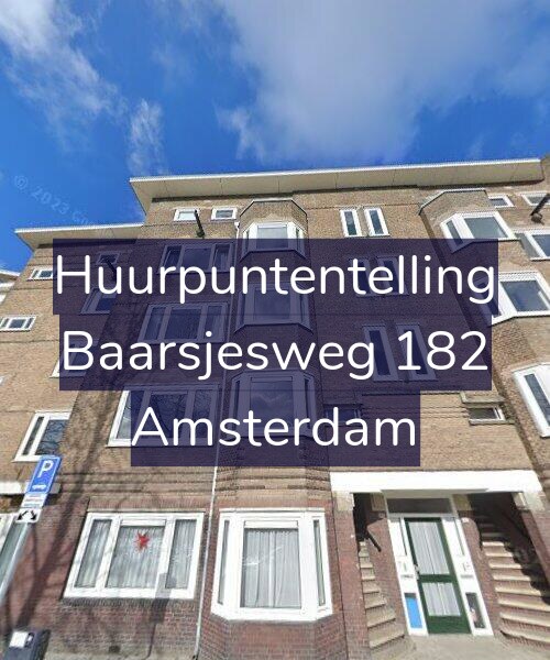 Foto gevel Huurpuntentelling voor Baarsjesweg 182, Amsterdam