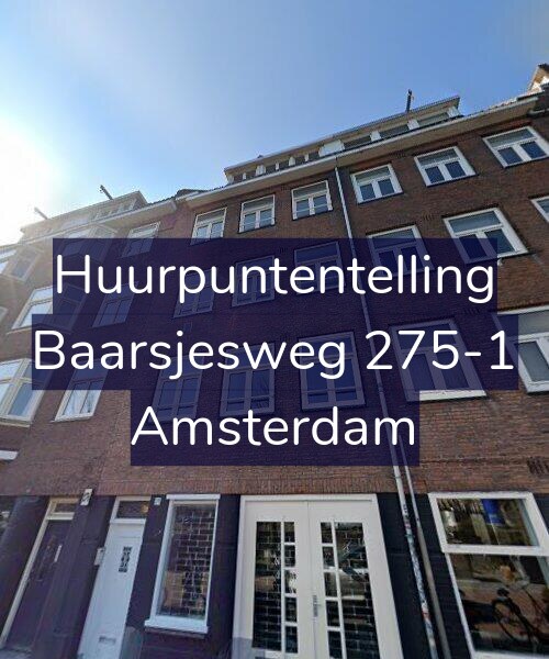 Foto gevel Huurpuntentelling voor Baarsjesweg 275-1, Amsterdam
