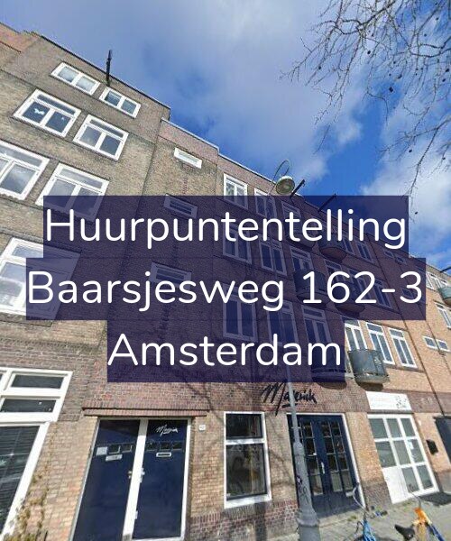 Foto gevel Huurpuntentelling voor Baarsjesweg 162-3, Amsterdam