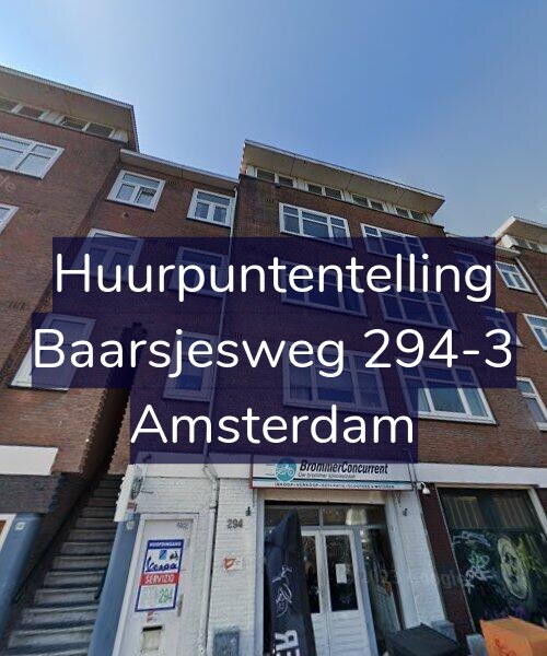 Foto gevel Huurpuntentelling voor Baarsjesweg 294-3, Amsterdam