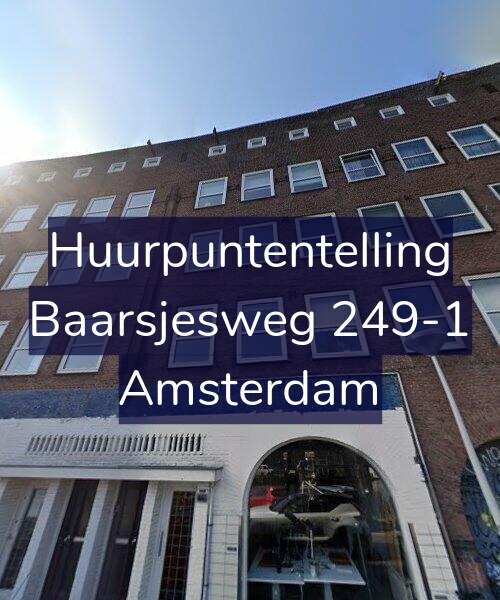 Foto gevel Huurpuntentelling voor Baarsjesweg 249-1, Amsterdam