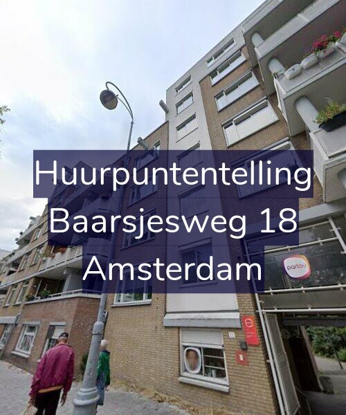 Foto gevel Huurpuntentelling voor Baarsjesweg 18, Amsterdam
