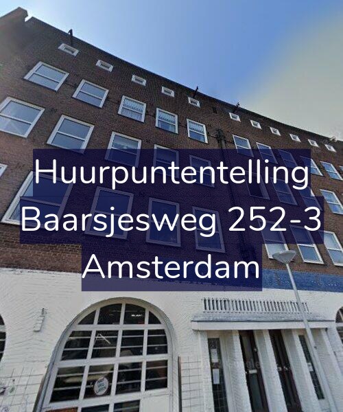 Foto gevel Huurpuntentelling voor Baarsjesweg 252-3, Amsterdam
