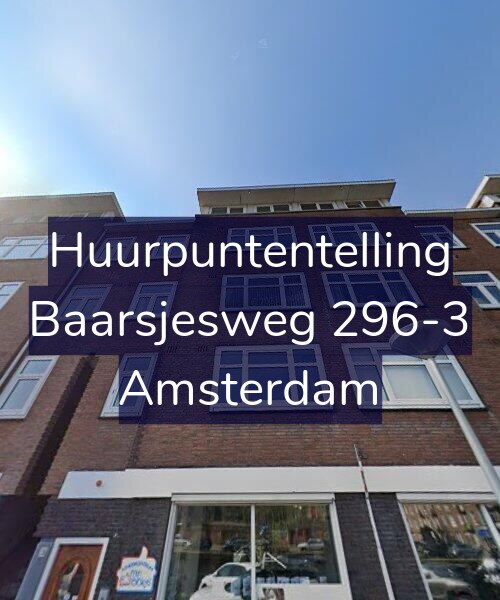 Foto gevel Huurpuntentelling voor Baarsjesweg 296-3, Amsterdam