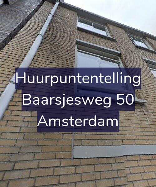 Foto gevel Huurpuntentelling voor Baarsjesweg 50, Amsterdam