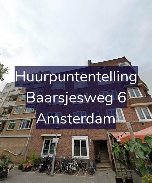 Foto gevel Huurpuntentelling voor Baarsjesweg 6, Amsterdam
